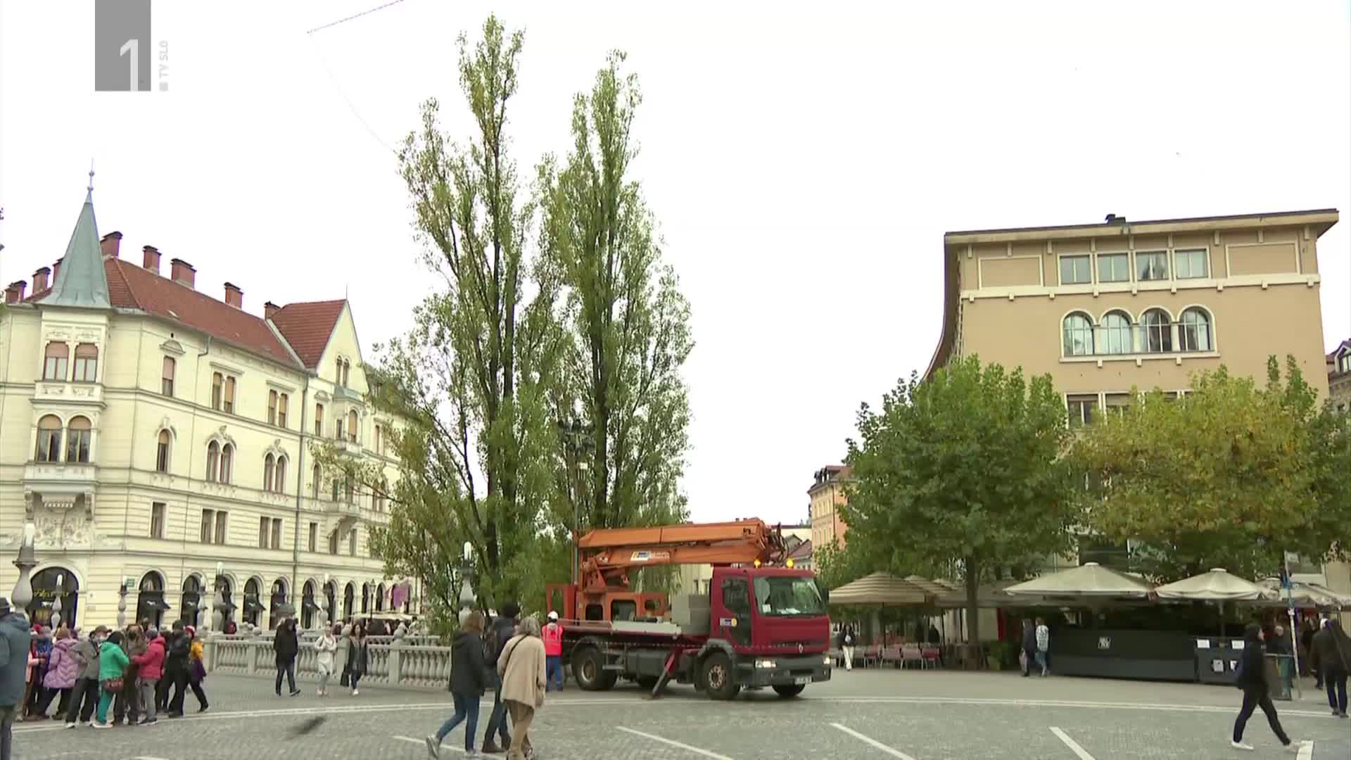 V Ljubljani izobesili praznične lučke