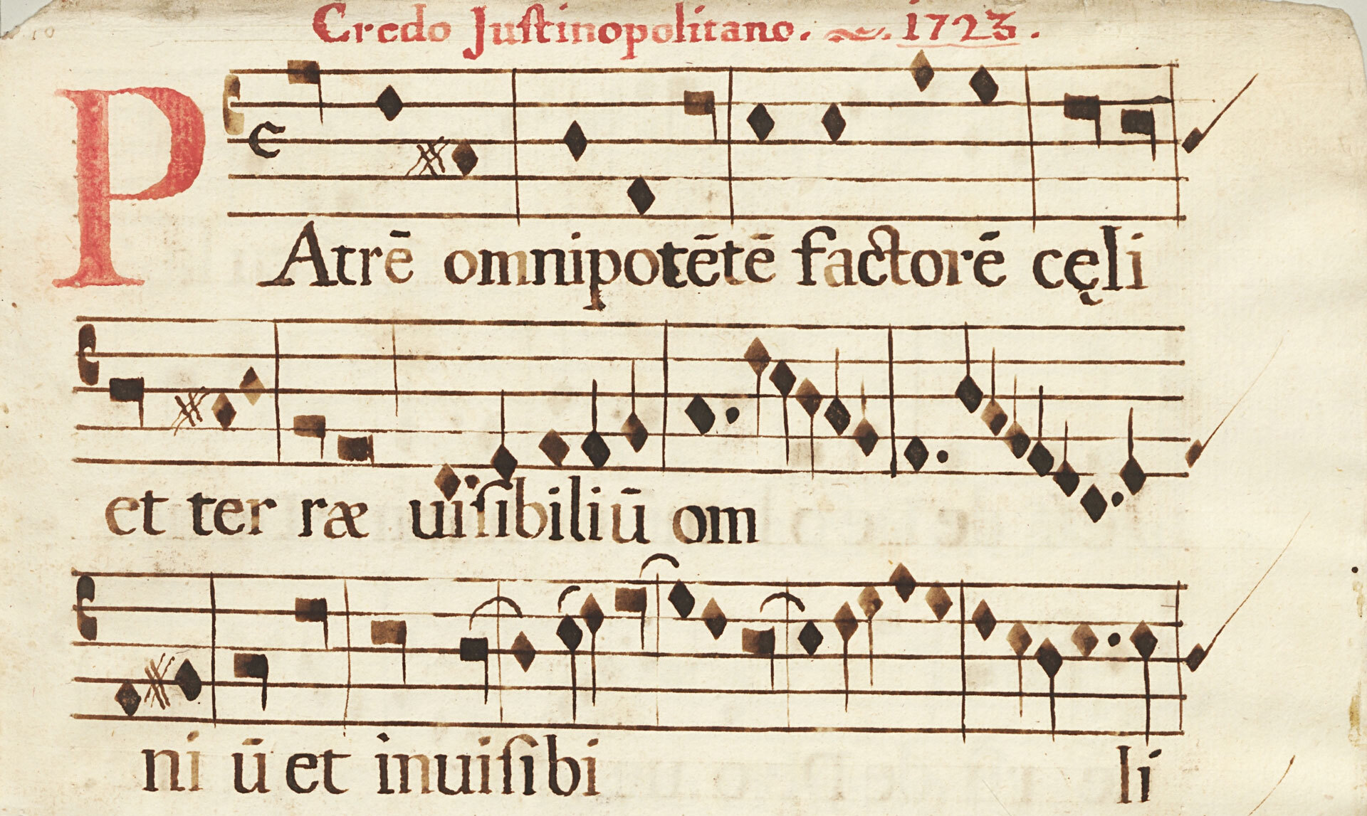Credo Justinopolitano iz leta 1723