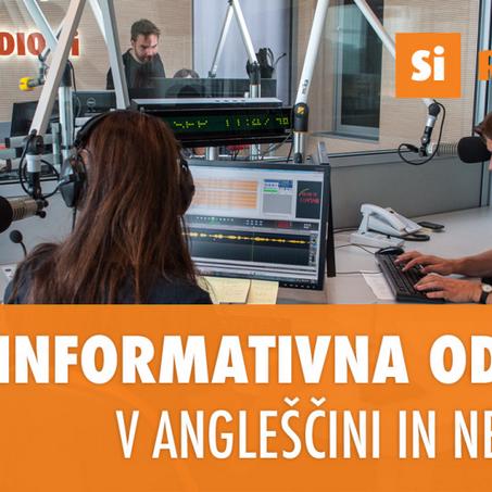 Informativna oddaja v angleščini in nemščini