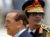 Gadafi na zgodovinskem obisku v Italiji