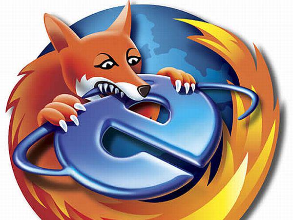 Mozilla Firefox za petami Explorerju. Foto: www.mrbass.org