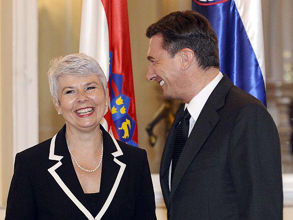 Borut Pahor in Jadranka Kosor sta dosegla dogovor. Foto: Reuters