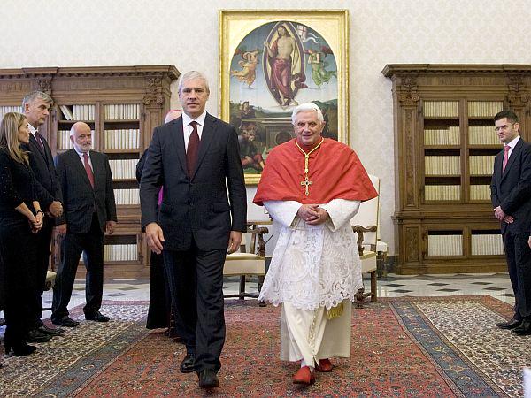Boris Tadić in Benedikt XVI.