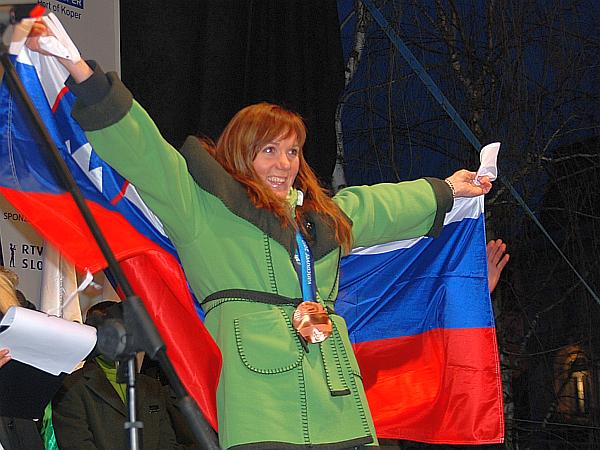 Petra Majdič je februarja Slovenijo dvignila na noge z epsko zgodbo. Foto: MMC RTV SLO