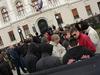 Po obsodbi napadalcev na Blažiča protest pred sodiščem