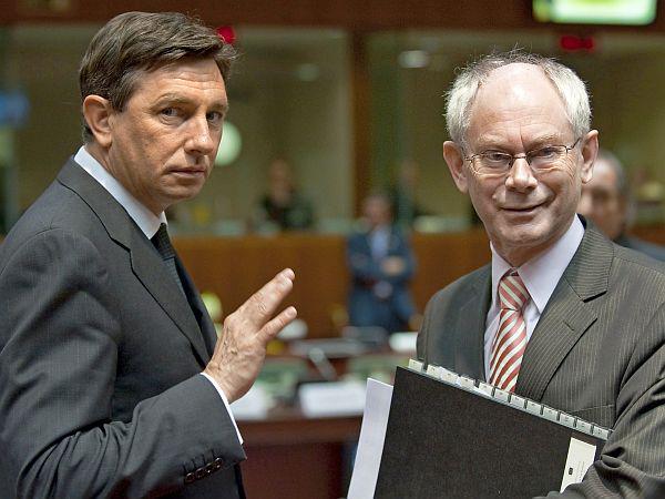 Borut Pahor in Herman Van Rompuy