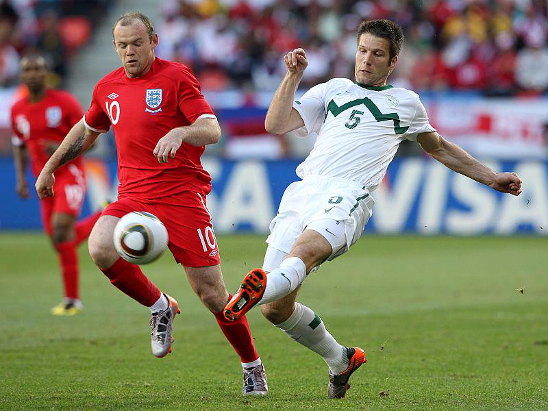 Wayne Rooney in Boštjan Cesar