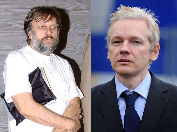 Slavoj Žižek za Assangea in WikiLeaks uporablja analogije iz Viteza teme režiserja Christopherja Nolana. Foto: EPA