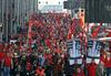 Foto: Protestniki ohromili promet v belgijski prestolnici