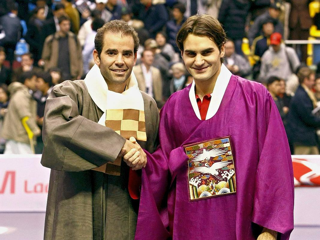 Pete Sampras in Roger Federer