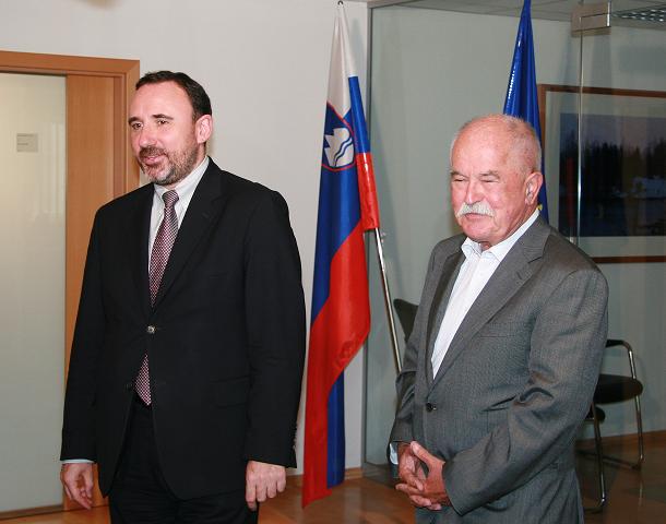 Slovenija je kulturno ambiciozna država, je po današnjem sestanku povedal litvanski minister za kulturo dr. Arūnas Gelūnas in izrazil upanje, da bosta državi na področju kulture v prihodnje intenzivneje sodelovali. Foto: Ministrstvo za kulturo