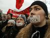 Foto: Ruske volitve prinesle največje proteste po padcu Sovjetske zveze