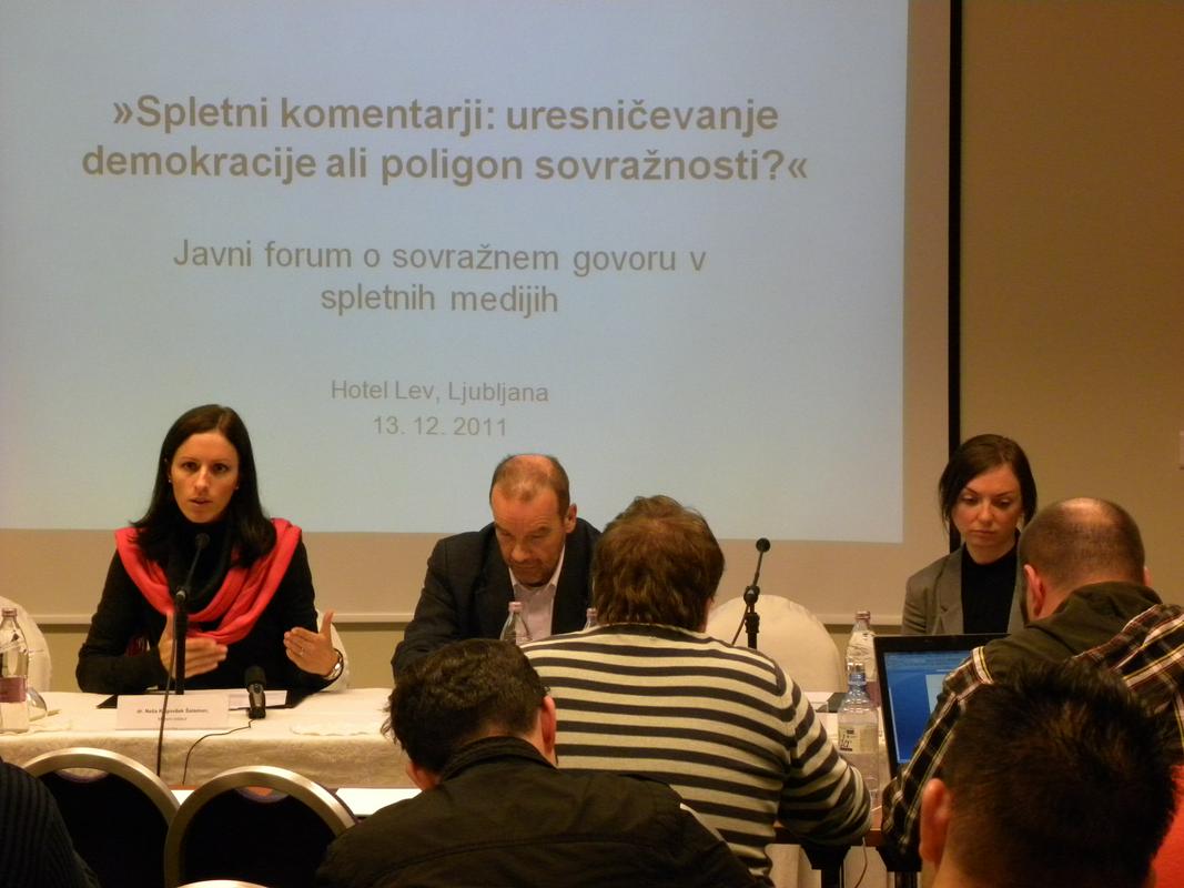 Forum o sovražnem govoru: Neža Kogovšek Šalamon, Jernej Rovšek in Lija Mihelič