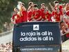 Foto: Španske nogometaše v domovini pozdravili kot bogove