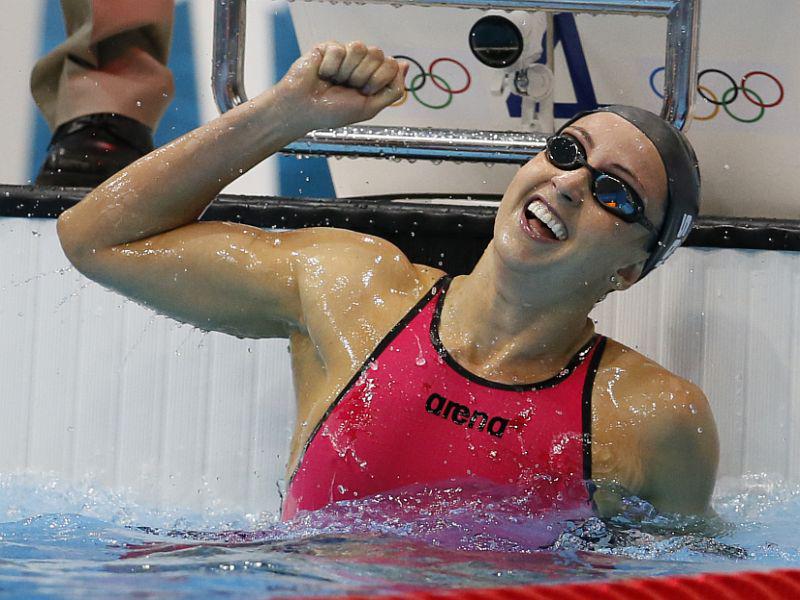 Rebecca Soni je dvakrat popravila svetovni rekord na 200 metrov prsno, enkrat pa s štafeto 4 x 100 mešano. Foto: Reuters
