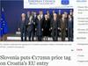 EU Observer: Slovenija je za vstop Hrvaške določila ceno 172 milijonov evrov