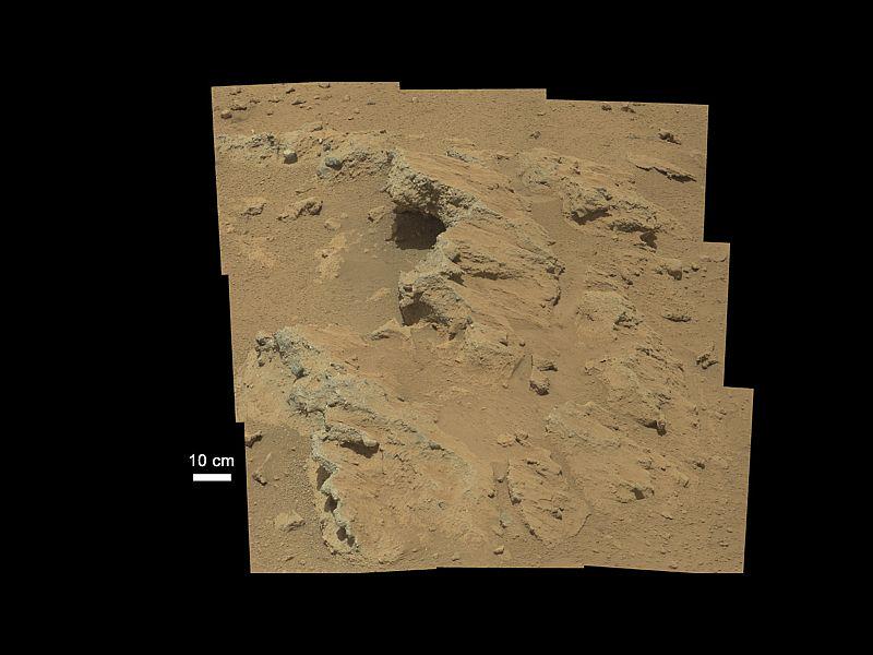 Fotografija, ki strokovnjakom dokazuje, da je bila na Marsu nekoč voda. Foto: Reuters