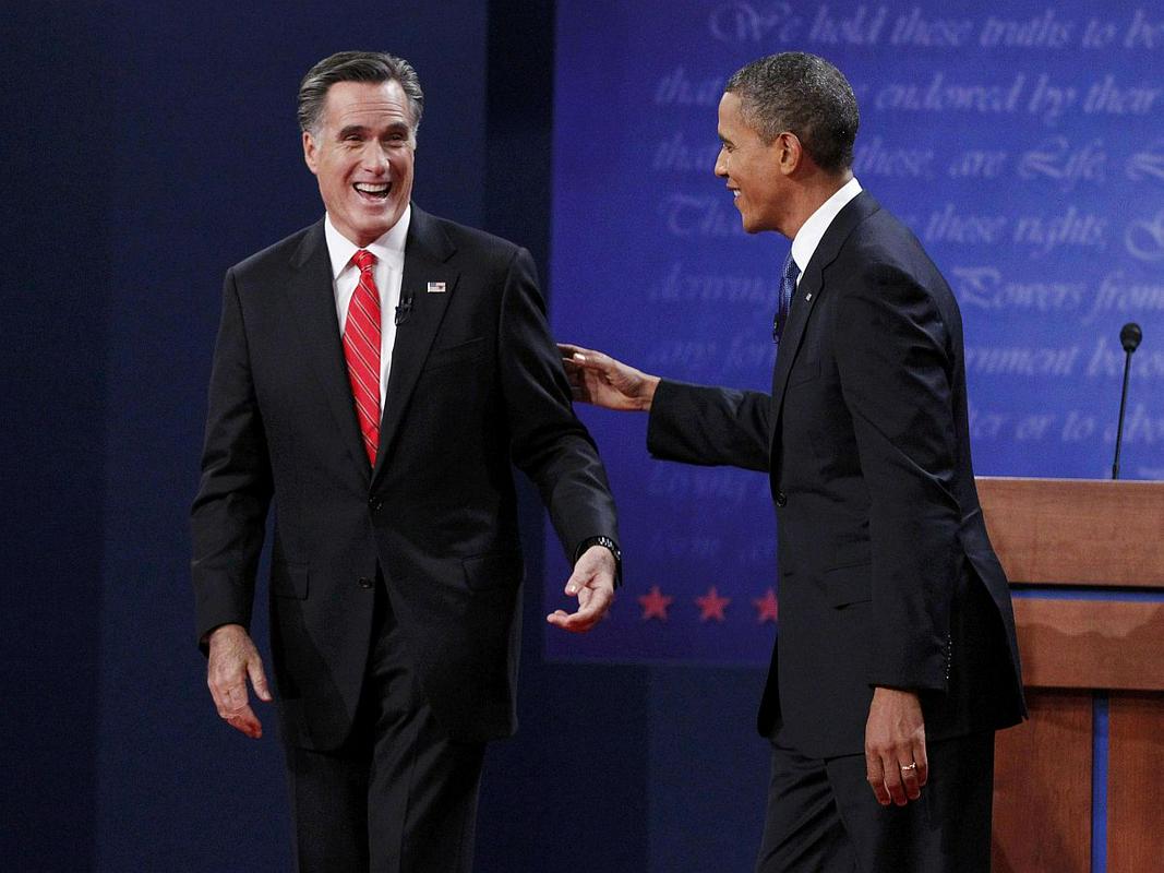 Gospodarstvo, davki in zdravstvo so teme, ki so za neopredeljene ameriške volivce najpomembnejše, in sodeč po debati, se Romneyju obeta zmanjšanje zaostanka za Obamo. Foto: Reuters