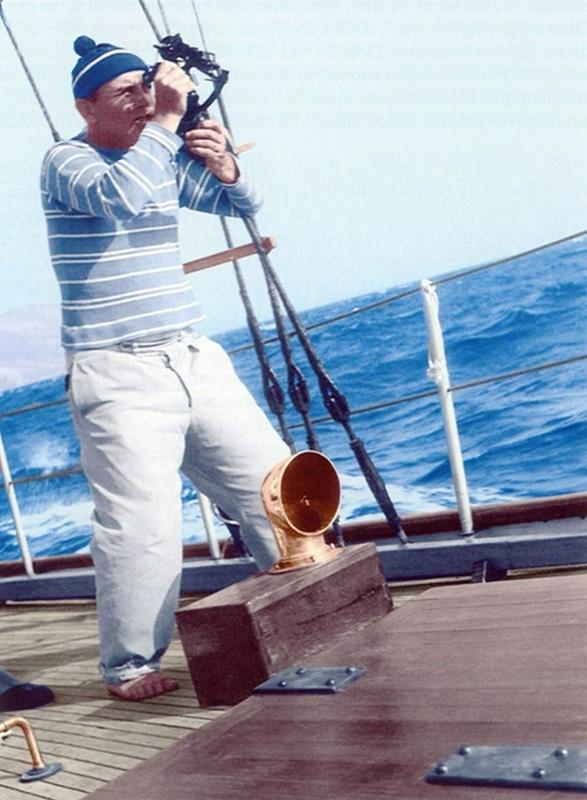Romanopisec, dramatik, publicist in svetovni morjeplovec Joža Horvat se je poslovil štirinajst dni pred izidom slovenskega ponatisa dela Nad brezni oceanov. Foto: Didakta