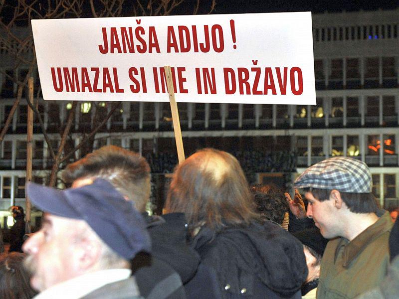 Protest v Ljubljani, 11. 1. 2013
