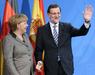 Merklova podprla korupcije obtoženega španskega premierja