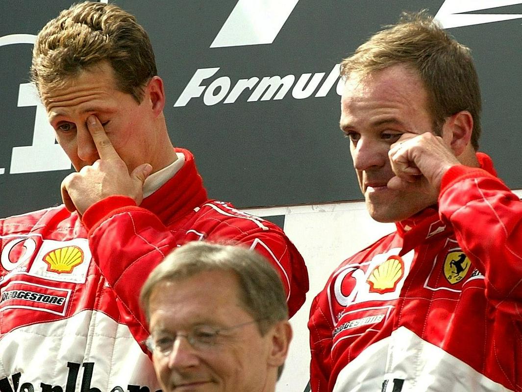 Michael Schumacher in Rubens Barrichello