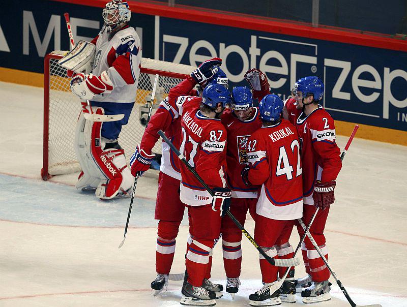 Češki hokejisti so se znesli nad Norvežani. Foto: Reuters