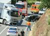 55-letna voznica umrla po trčenju v tovornjak
