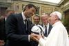 Foto: Messi, Balotelli in nogometna druščina pri papežu Frančišku