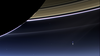 Foto: Zemlja in Luna med Saturnovimi prstani od zelo, zelo daleč