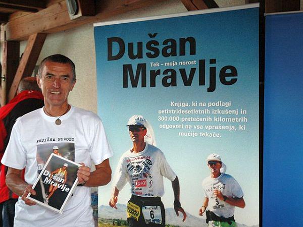 Dušan Mravlje je svojo knjigo predstavil na začetku septembra, uradno pa bo izšla 20. oktobra, torej tik pred Ljubljanskim maratonom. Foto: www.didakta.si