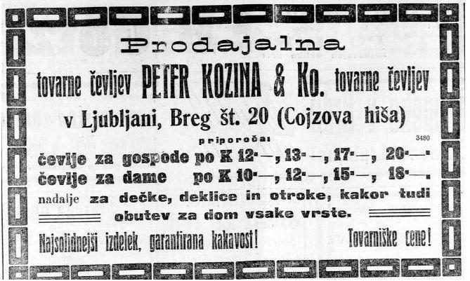 Objavil Slovenski narod, 4. oktobra 1913. Foto