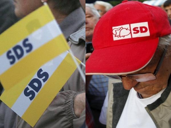 SDS in SD uživata največ podpore v slovenski javnosti, razkriva anketa Vox populi. Foto: BoBo