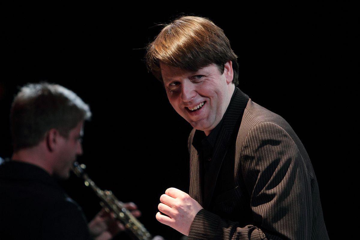 Komponist in saksofonist Tadej Tomšič. Foto: Hugo Šekoranja