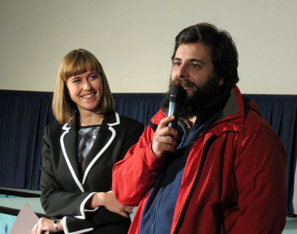 Režiser filma Matteo Oleotto na ljubljanski premieri svojega prvenca, ki ga je občinstvo toplo pozdravilo. Foto: MMC RTV SLO