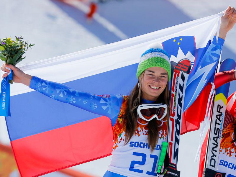 Slovenija je dočakala prvo zimsko olimpijsko medaljo. Osvojila jo je najboljša slovenska smučarka vseh časov Tina Maze. Foto: STA