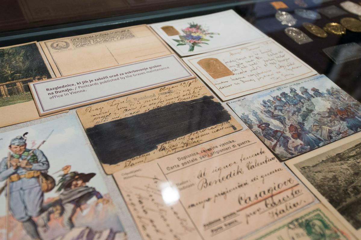 1. svetovna vojna na stalni razstavi v Muzeju novejše zgodovine Slovenije - cenzura pošte