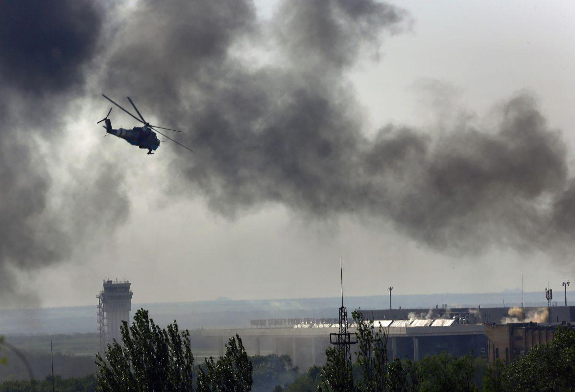 Kijev je potrdil, da na območju poteka protiteroristična operacija in da so tja poslali bojna letala. Foto: MMC RTV SLO/Reuters