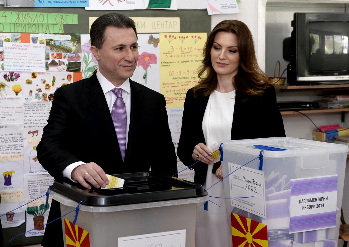 Nikola Gruevski z ženo