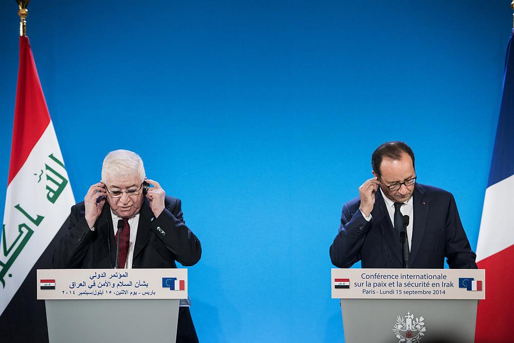 Fuad Masum in Francois Hollande