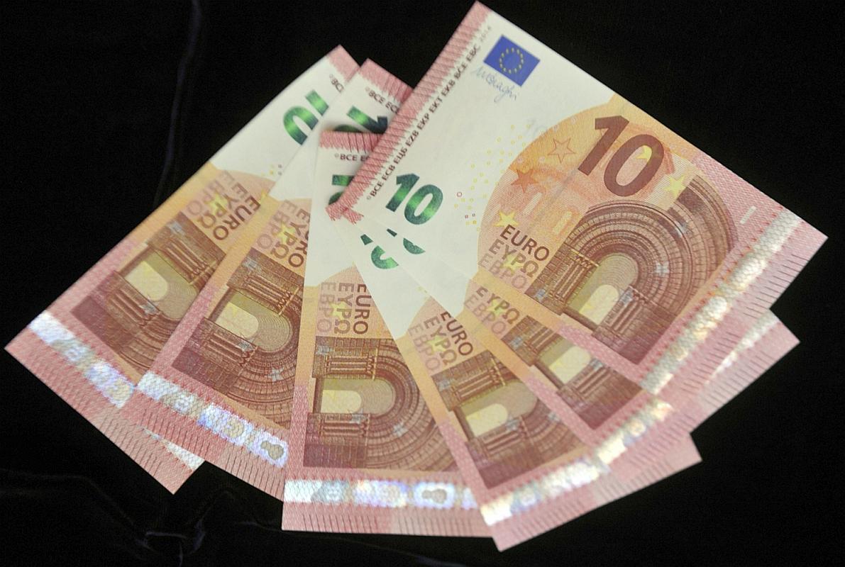 denar, bankovec, 10 evrov