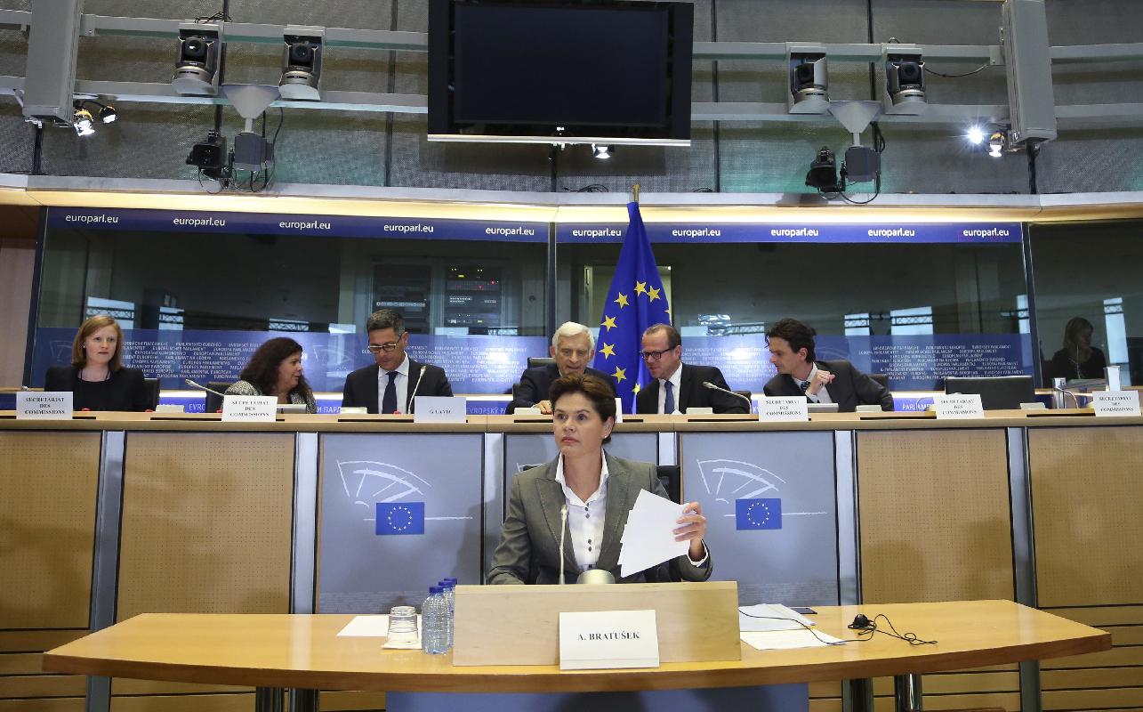Alenka Bratušek je na včerajšnjem zaslišanju v Evropskem parlamentu dejala, da KPK v postopku ni ugotovil korupcije. Foto: MMC RTV SLO/Reuters