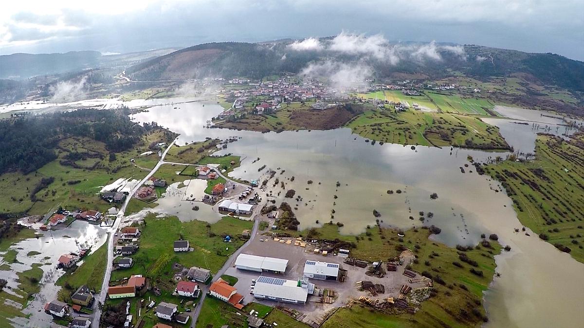 Razmere so trenutno najhujše v občini Ilirska Bistrica. Na sliki je kraj Bač. Foto: Ergyn Žječi