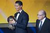 Ronaldo glasno zakričal ob prejemu tretje zlate žoge
