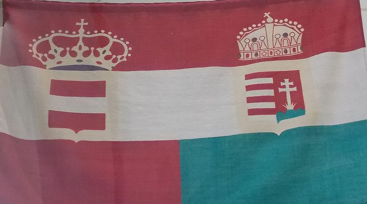 Zastava Avstro-Ogrske. Hrani Muzej vojne zgodovine Dunaj.