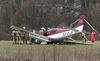 Foto: Pri Polju zasilno pristalo letalo, pilot nepoškodovan