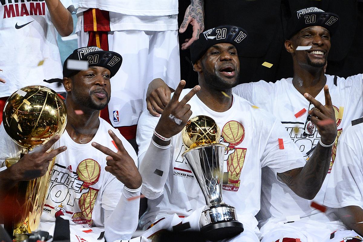 Košarkarji Miamija so bili zadnji, ki so ubranili naslov prvaka v eni izmed severnoameriških lig (2012 in 2013). Foto: EPA