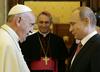 Foto: Papež Frančišek sprejel Putina