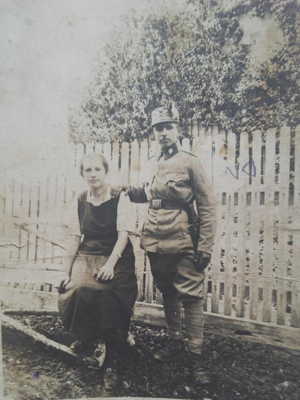 Franc Zajc na fotografiji kot vojak. Foto: Osebni arhiv Marte Hočevar