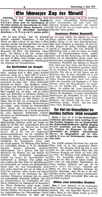 Wiener Zeitung, 4. junija 1936.